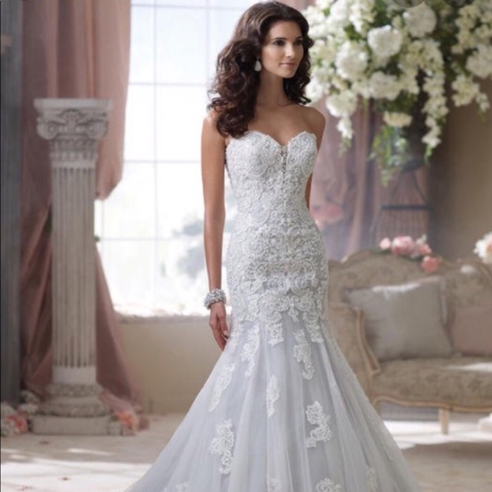 Stunning Wedding Dress - Fits like a true size 4.